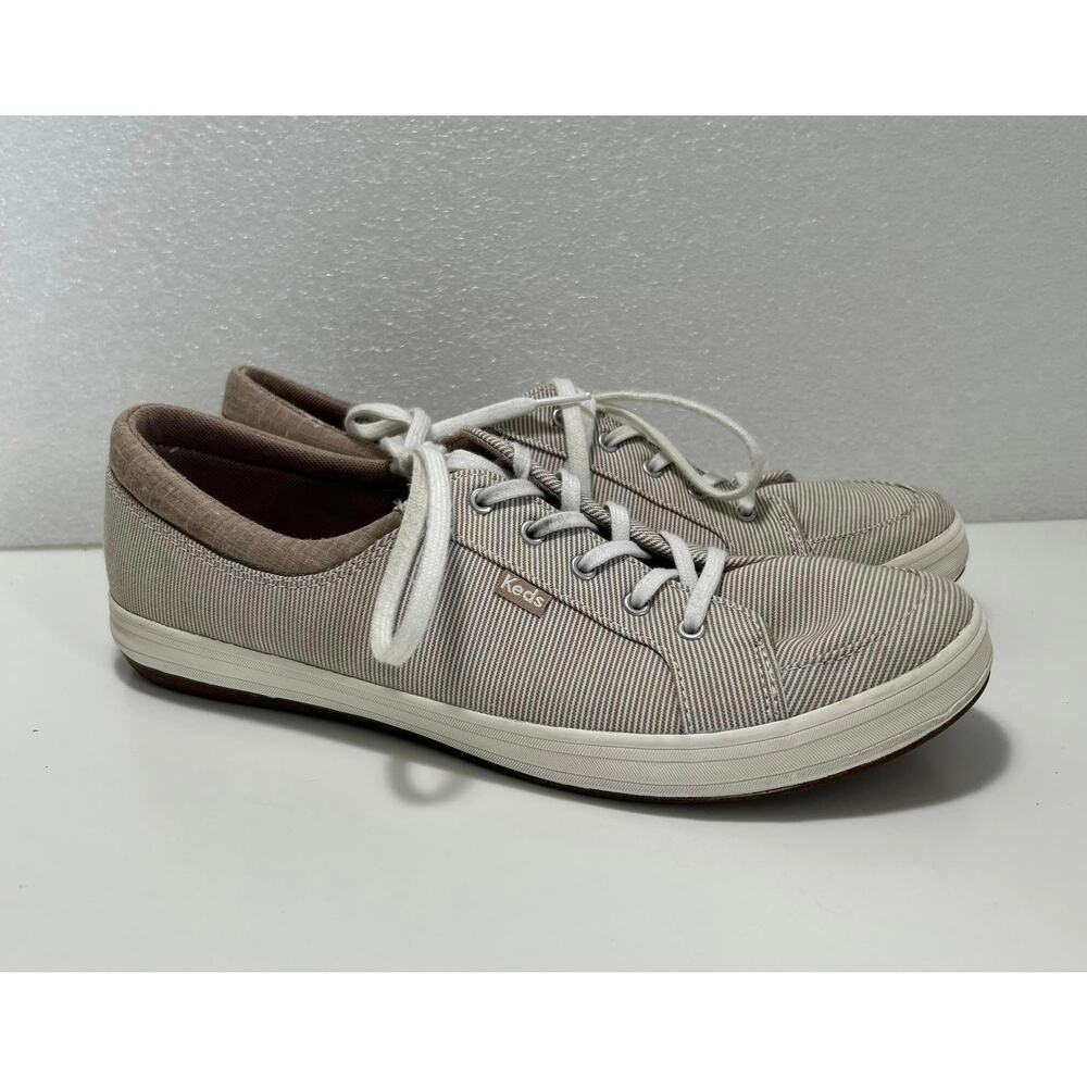 KEDS Brown Stripe Fashion Stylist Sneakers Shoes WF58896M Womens 10